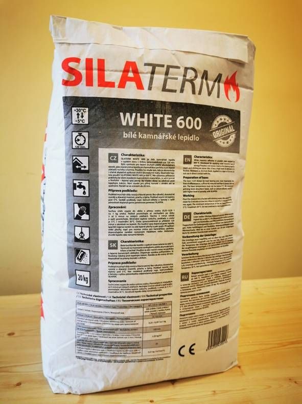 KRATKI Kamnářské bílé lepidlo SILATERM WHITE 600 – 20 kg